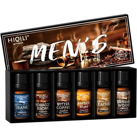 Other - Fragrance Essential Oil for Men 6x10ml Candle Scents for Candle Making Scented O